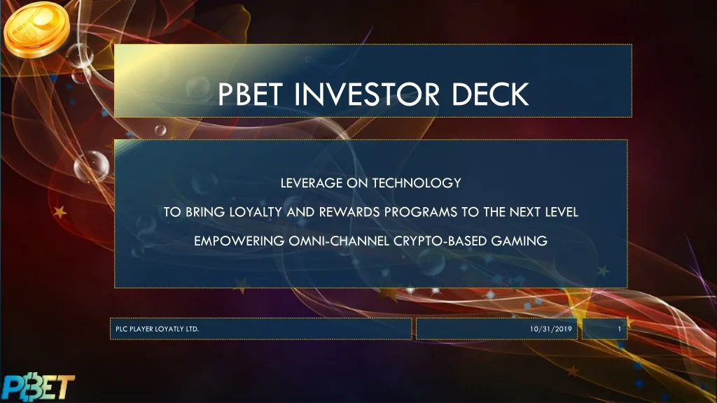pbet investor deck
