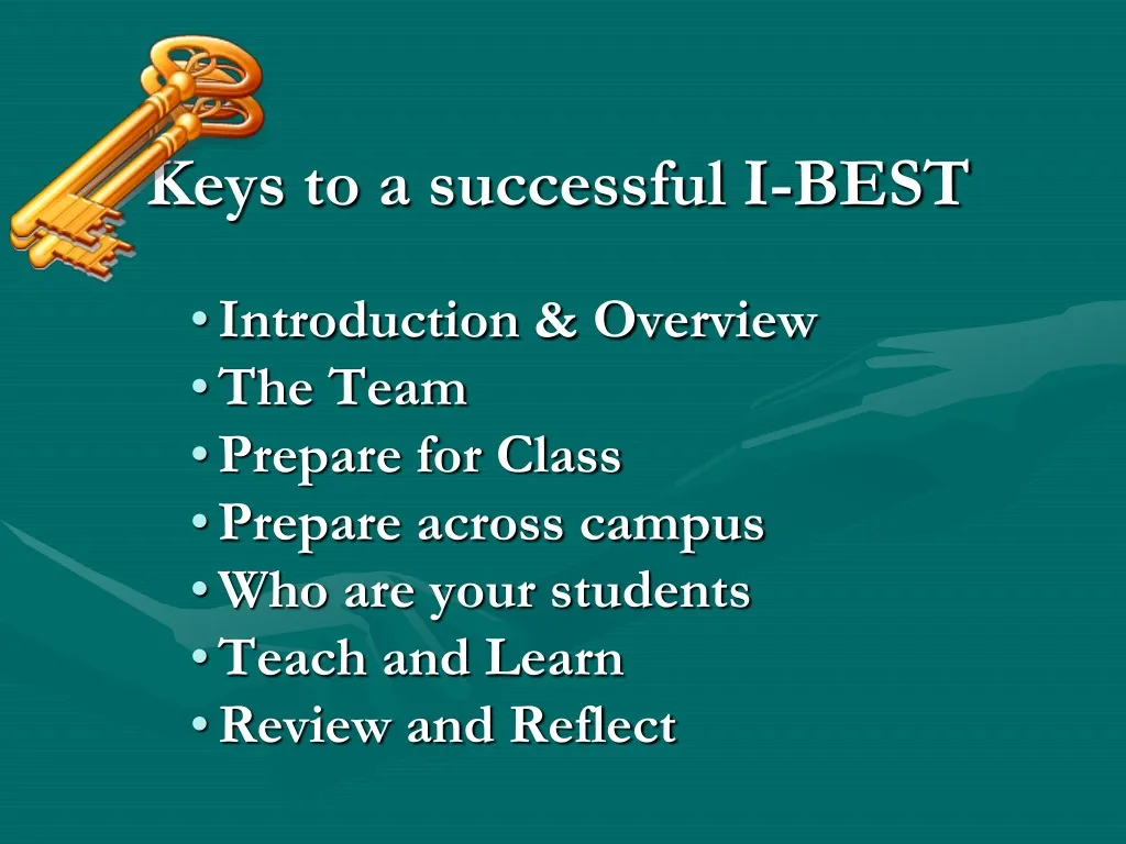 keys to a successful i best