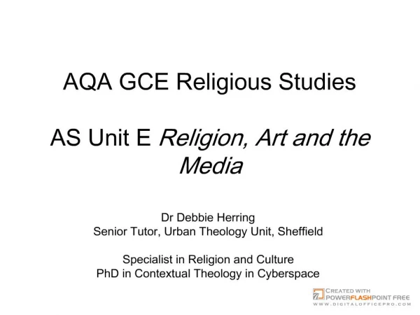 AQA GCE Religious Studies
