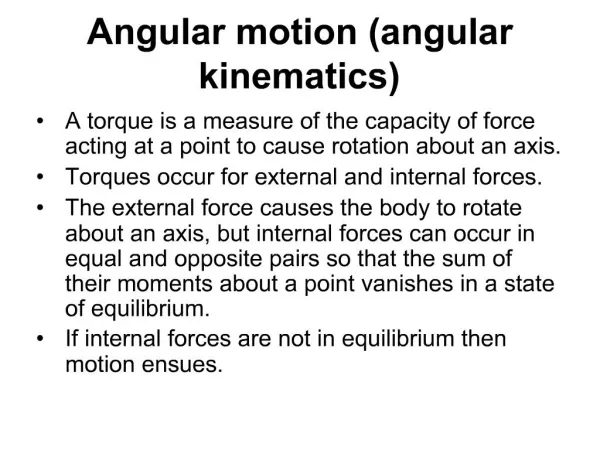 Angular motion angular kinematics