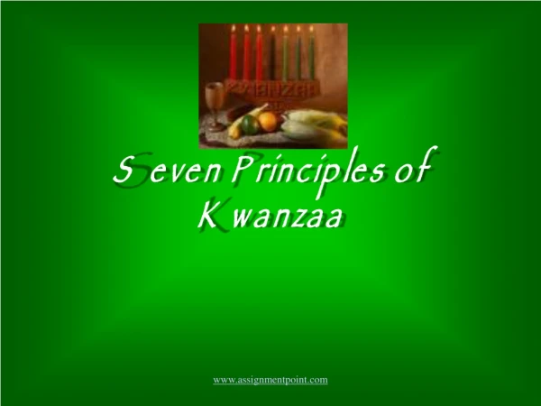 Seven Principles of Kwanzaa