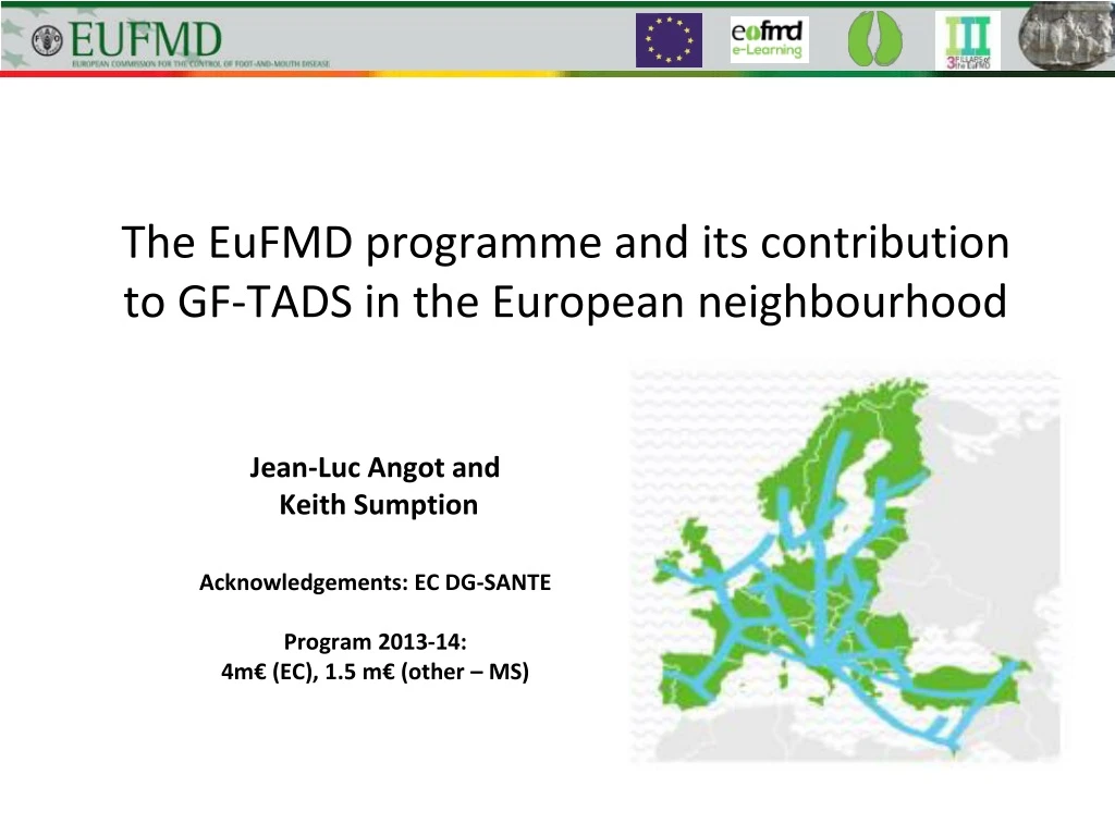 the eufmd programme and its contribution to gf tads in the european neighbourhood
