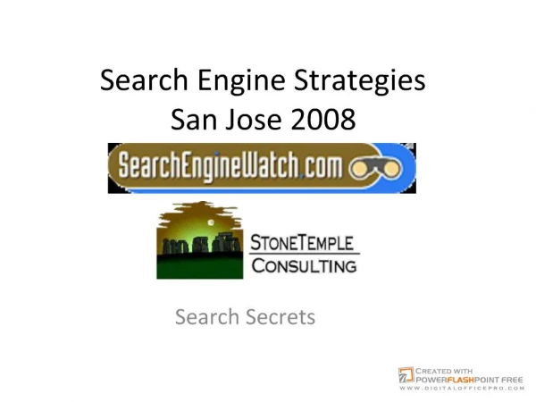 Search Secrets - SES San Jose 2008