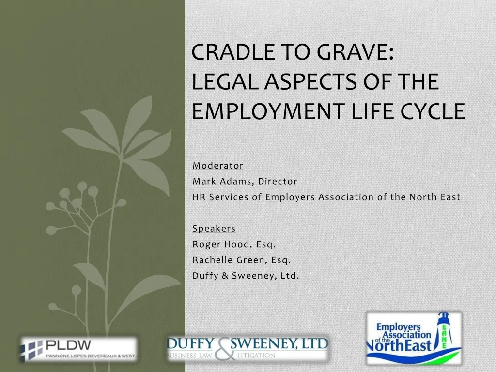 cradle to grave legal aspects of the employment life cycle