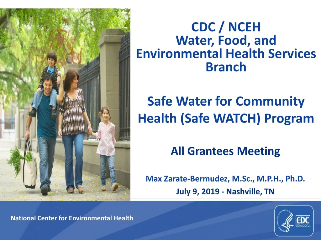 cdc nceh water food and environmental health services branch