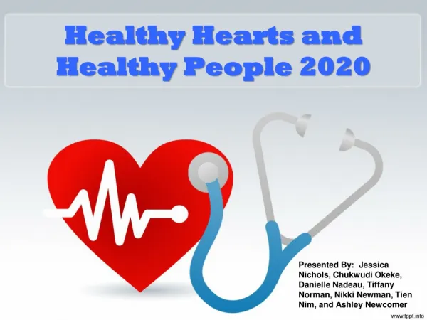 Healthy Hearts and Healthy People 2020