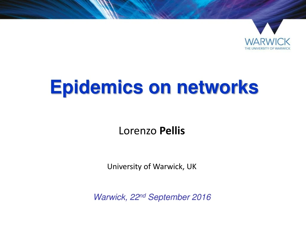 epidemics on networks