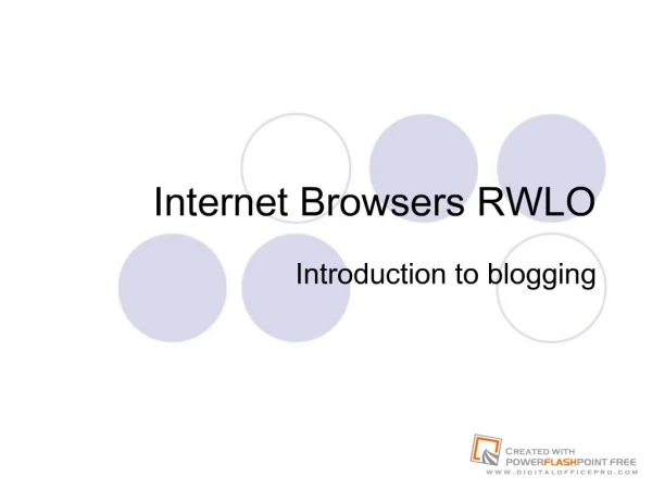 Internet Browsers RWLO