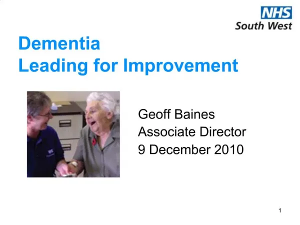 Dementia Leading for Improvement