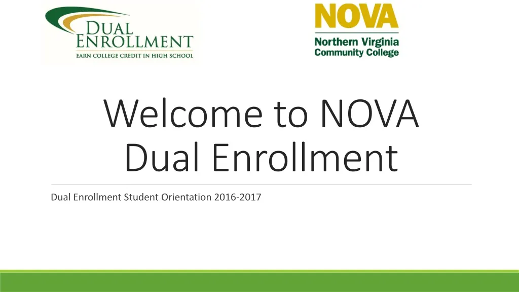 dual enrollment student orientation 2016 2017
