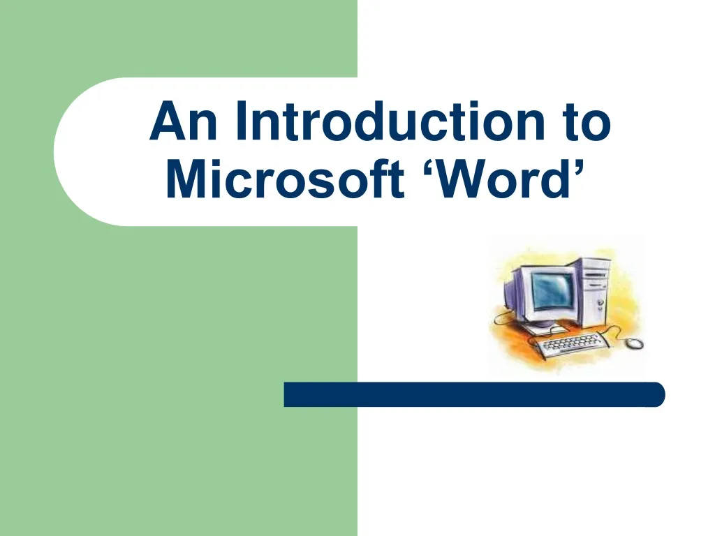 an introduction to microsoft word
