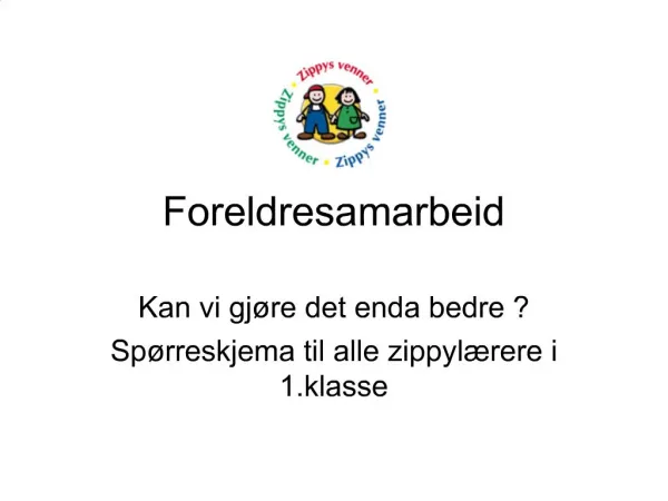 Foreldresamarbeid