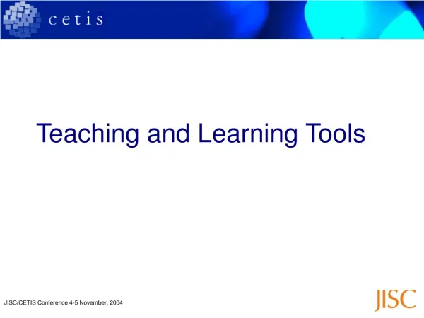 Teaching and Learning Tools