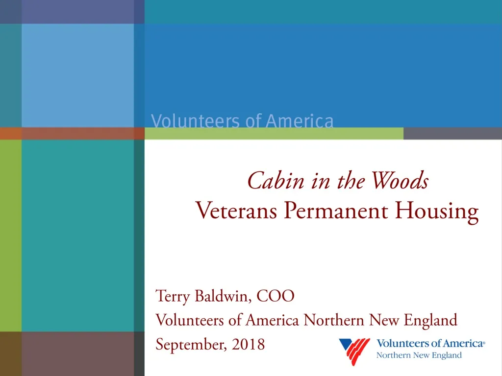 cabin in the woods veterans permanent housing