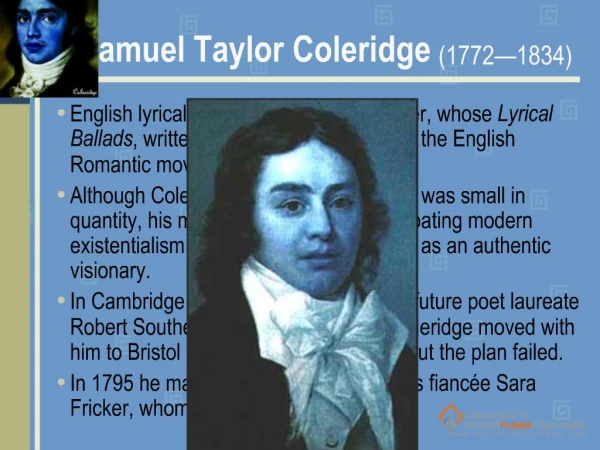 Samuel Taylor Coleridge 1772