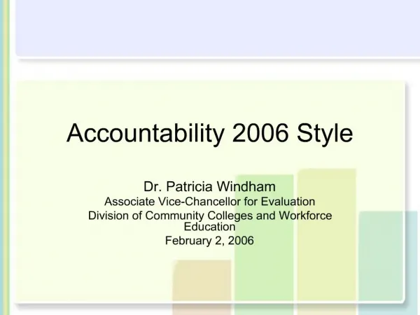 Accountability 2006 Style