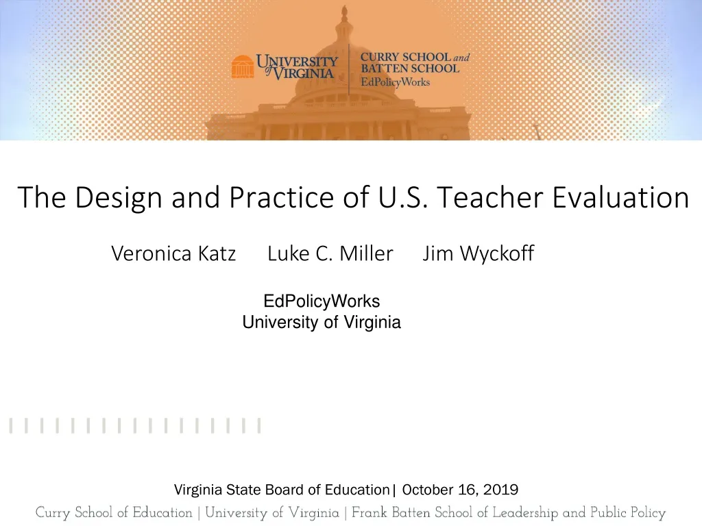 the design and practice of u s teacher evaluation