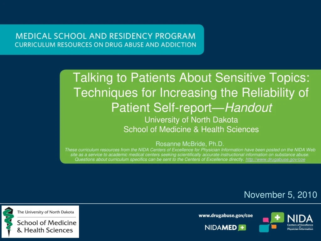 talking to patients about sensitive topics