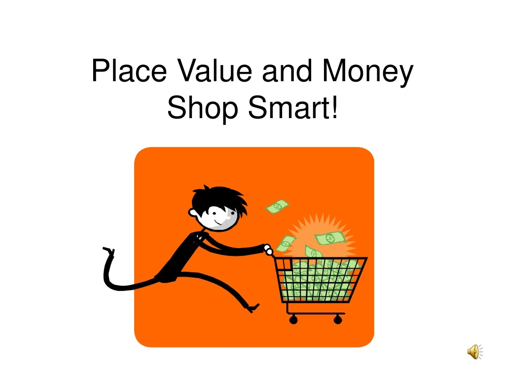 place value and money shop smart