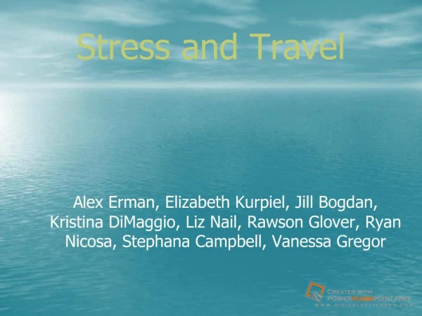 Stress and Travel