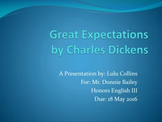 Great Expectations by Charles Dickens - slide 1