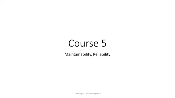Course 5