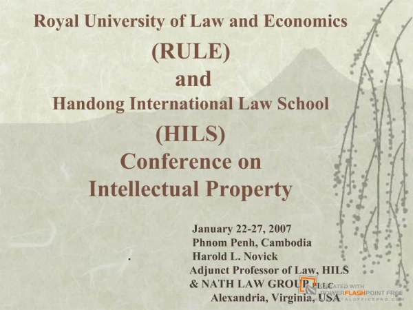 Royal University of Law and Economics RULE