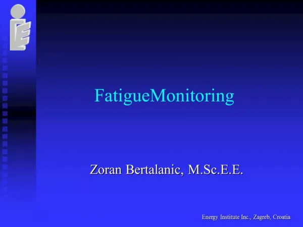 Fatigue Monitoring