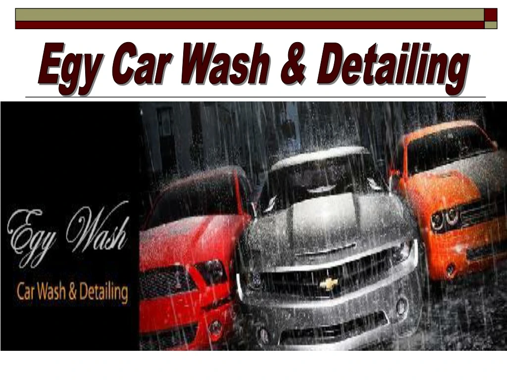 egy car wash detailing