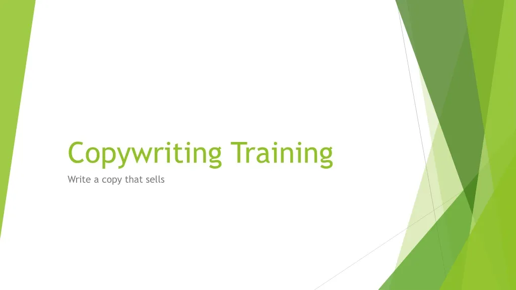 copywriting training