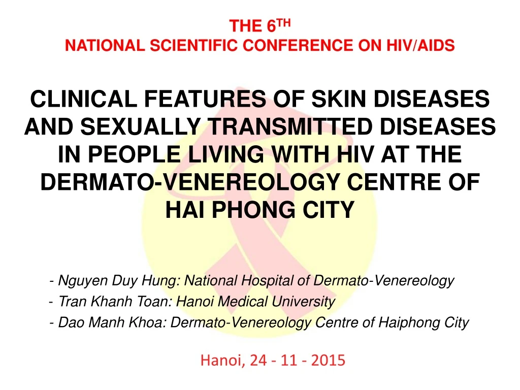 clinical features of skin diseases and sexually