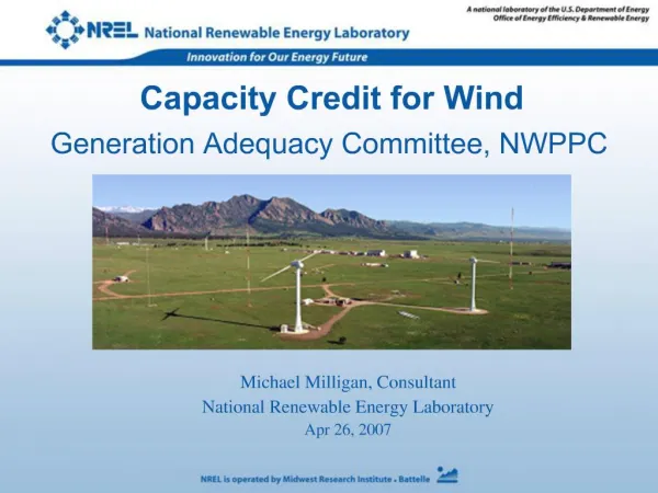 Capacity Credit for Wind
