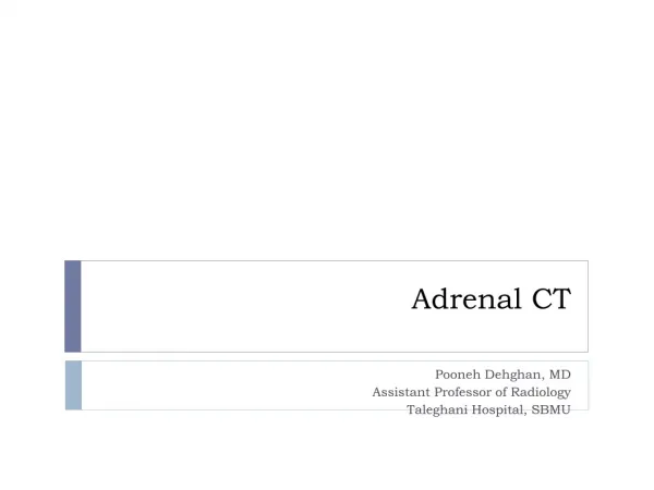 Adrenal CT