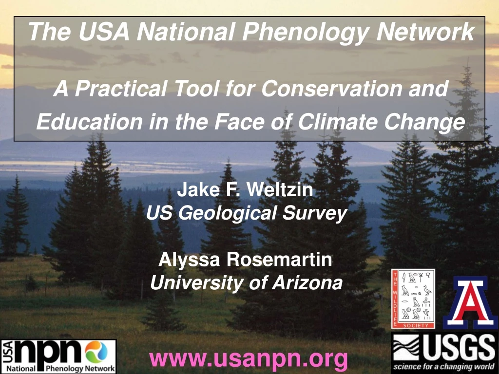 the usa national phenology network a practical