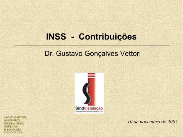 INSS - Contribui es