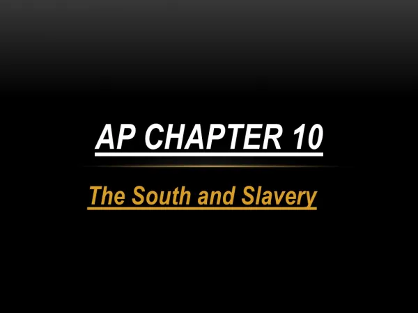 AP Chapter 10