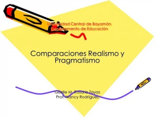 Universidad Central de Bayam n Departamento de Educaci n - slide 1