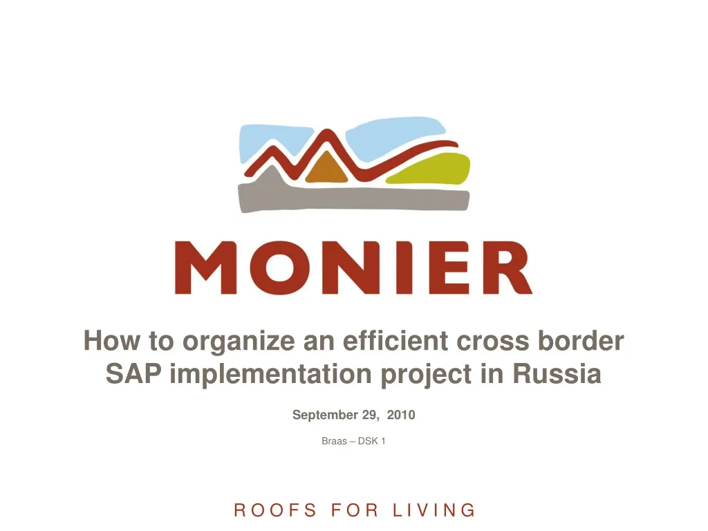 how to organize an efficient cross border sap implementation project in russia
