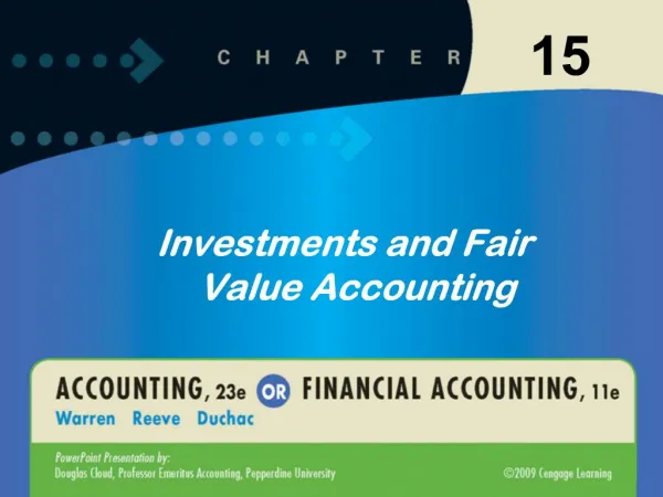 Investments and Fair Value Accounting