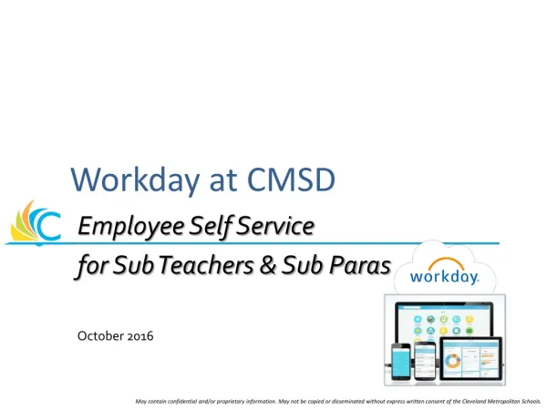 Workday at CMSD