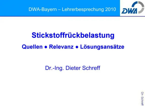 DWA-Bayern Lehrerbesprechung 2010