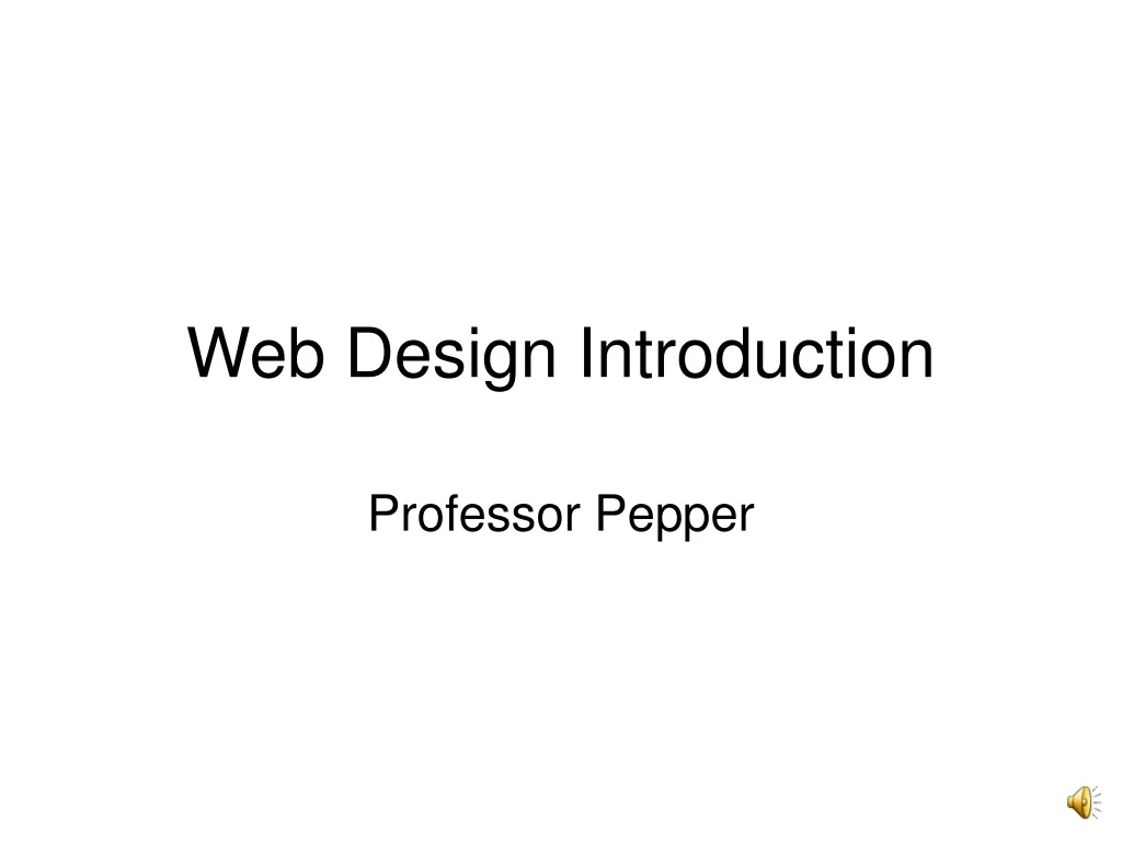 web design introduction
