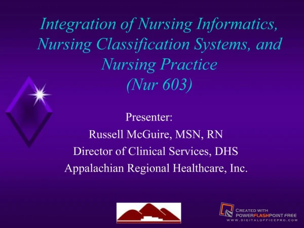 Integration of Nursing Informatics