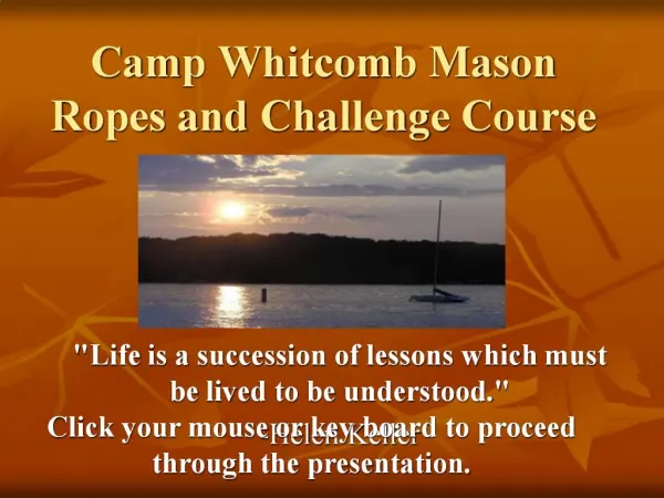 Camp Whitcomb Mason Ropes and Challenge Course