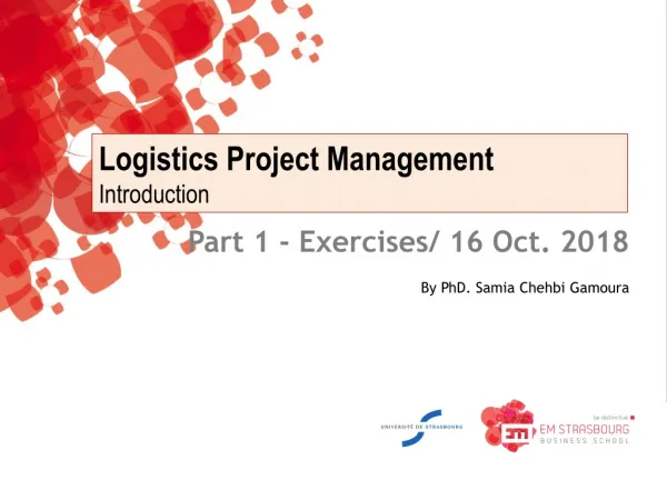 Logistics Project Management Introduction
