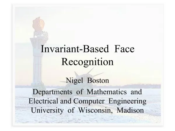 Invariant-Based Face Recognition