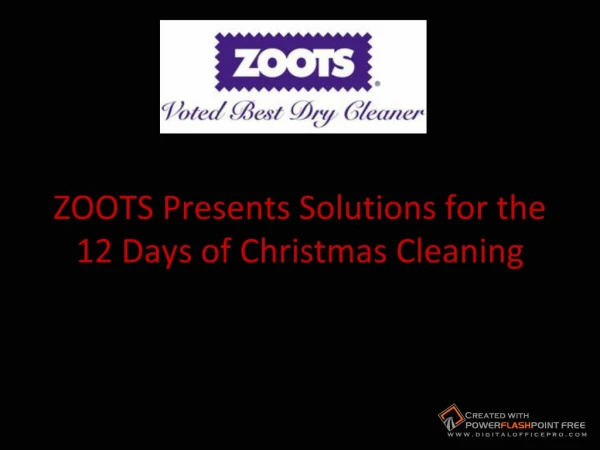 ZOOTS Presents Solutions for the