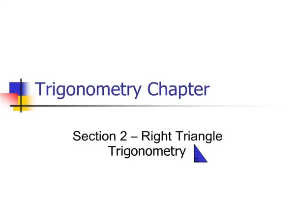 Trigonometry Chapter