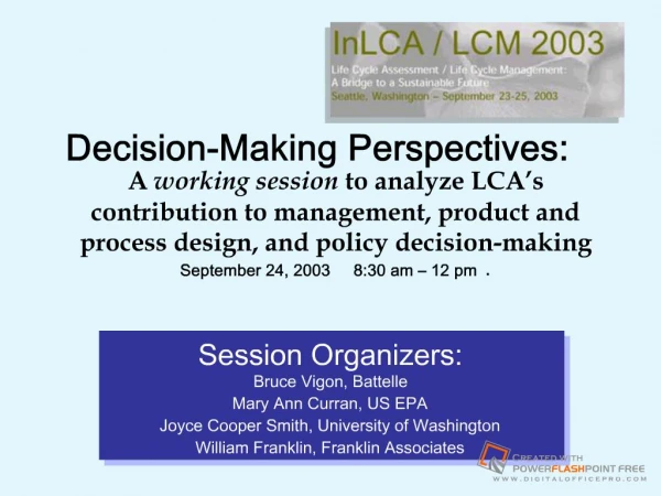 Decision-Making Perspectives: