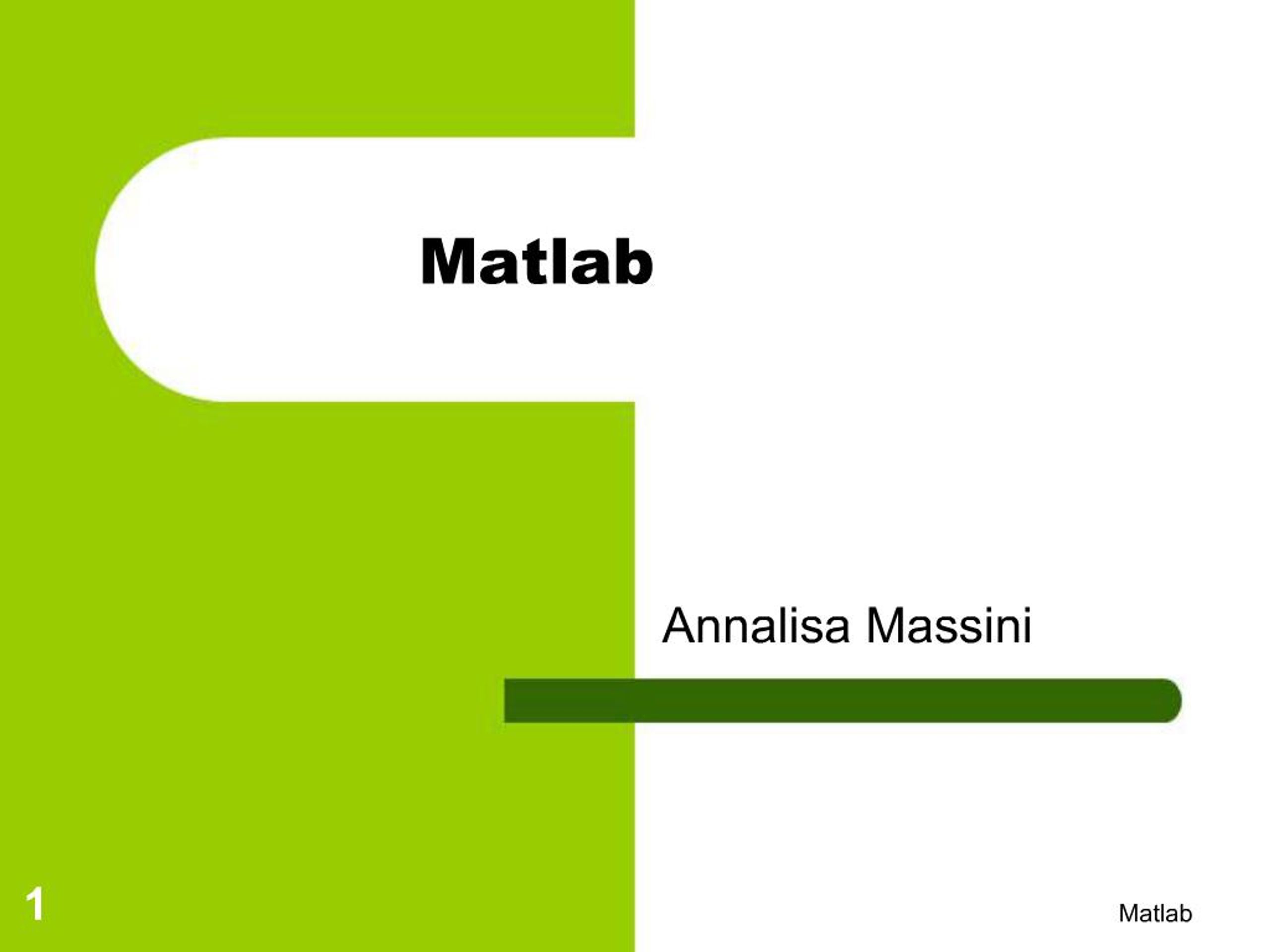 PPT - Matlab PowerPoint Presentation, free download - ID:582238